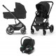Коляска 3 в 1 Cybex Balios S Lux BLK 2025 (с дождевиками), Moon Black