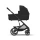 Коляска 2 в 1 Cybex Balios S Lux BLK 2025 (с дождевиками), Moon Black