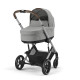 Коляска 2 в 1 Cybex Balios S Lux SLV 2025 (с дождевиками), Stone Grey
