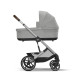 Коляска 2 в 1 Cybex Balios S Lux SLV 2025 (с дождевиками), Stone Grey