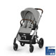 Коляска 2 в 1 Cybex Balios S Lux SLV 2025 (с дождевиками), Stone Grey