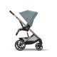 Коляска 3 в 1 Cybex Balios S Lux TPE 2025 (с дождевиками), Stormy Blue