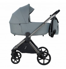 Коляска 3 в 1 Pituso Teffy, Blue Tea шасси Graphite с автокреслом Pituso Santiso Pro Black