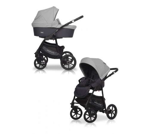 Коляска 2 в 1 Riko Basic Bella, 01 (Cерый - Графит)