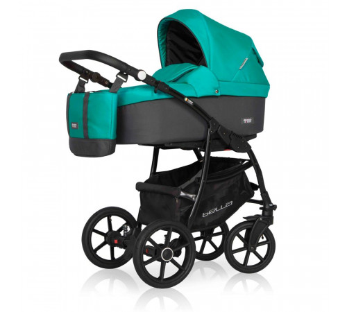 Коляска 2 в 1 Riko Basic Bella, 03 (Cерый - Малахит)