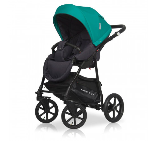 Коляска 2 в 1 Riko Basic Bella, 03 (Cерый - Малахит)