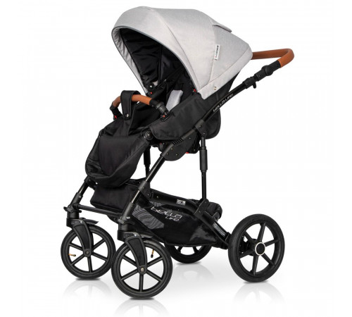Коляска 2 в 1 Riko Basic Bella Life, 01 - Grey Fox (Серый)