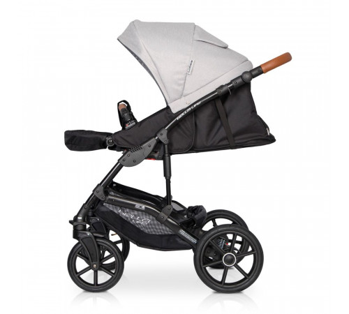 Коляска 2 в 1 Riko Basic Bella Life, 01 - Grey Fox (Серый)