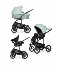 Коляска 3 в 1 Riko Basic Bella Life, 02 Basil