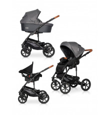Коляска 3 в 1 Riko Basic Bella Life, 06 - Anthracite