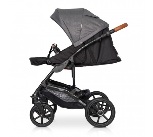Коляска 2 в 1 Riko Basic Bella Life, 06 - Anthracite (Графит)