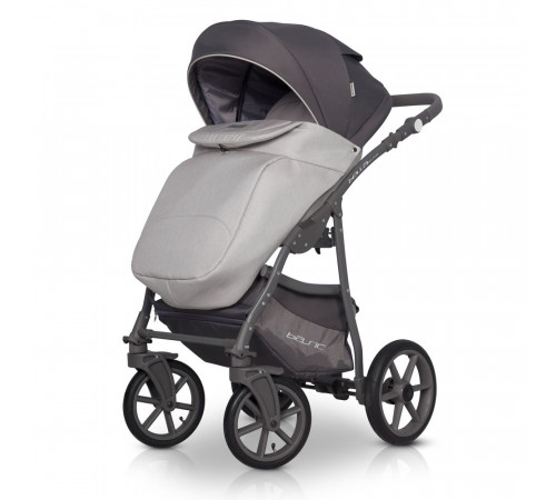Коляска 2 в 1 Riko Basic Bella Pastel, 01 (Серый)