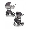 Коляска 2 в 1 Riko Basic Bella Pastel, 01 (Серый)
