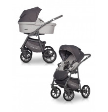 Коляска 2 в 1 Riko Basic Bella Pastel, 01 (Серый)