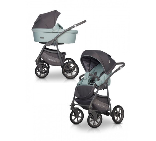 Коляска 3 в 1 Riko Basic Bella Pastel, 02 (Ментоловый)