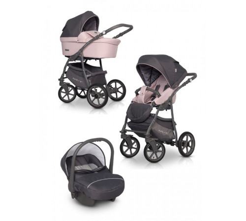 Коляска 3 в 1 Riko Basic Bella Pastel, 03 (Перламутровый)