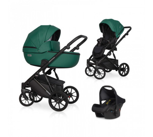 Коляска 3 в 1 Riko Basic Montana Ecco, 13 - Emerald (Зелёный)