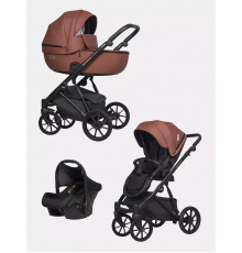 Коляска 3 в 1 Riko Basic Montana Ecco, 17 - Maroon (Красный) 