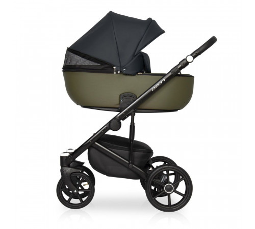 Коляска 2 в 1 Riko Basic Ozon, 02 (Черно-зеленый)