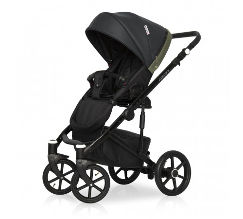 Коляска 2 в 1 Riko Basic Ozon, 02 (Черно-зеленый)