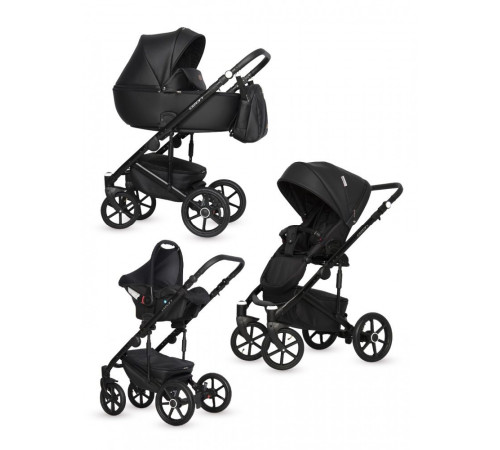 Коляска 3 в 1 Riko Basic Ozon, 06 (Черный)