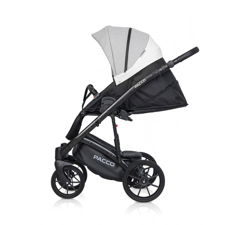 Коляска 3 в 1 Riko Basic Pacco, Grey Fox 05 (серый-белый)