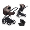 Коляска 3 в 1 Riko Basic Pacco, Mokka 07 (Темно-коричневый) Коляска 3 в 1 Riko Basic Pacco, Mokka 07 (Темно-коричневый)