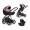 Коляска 3 в 1 Riko Basic Pacco, Pink 02 (Розовый - Черный)