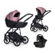 Коляска 3 в 1 Riko Basic Pacco, Pink 02 (Розовый - Черный)