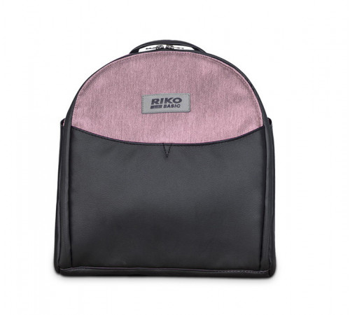 Коляска 3 в 1 Riko Basic Pacco, Pink 02 (Розовый - Черный)