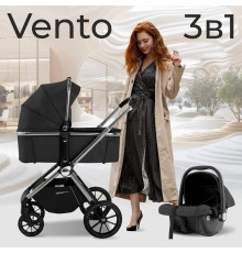 Коляска 3 в 1 Sweet Baby Vento, Silver Black