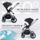 Коляска 2 в 1 Sweet Baby Vento, Silver Black