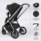 Коляска 2 в 1 Sweet Baby Vento, Silver Black