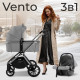 Коляска 3 в 1 Sweet Baby Vento, Silver Grey
