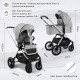 Коляска 3 в 1 Sweet Baby Vento, Silver Grey
