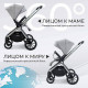Коляска 3 в 1 Sweet Baby Vento, Silver Grey