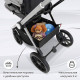 Коляска 3 в 1 Sweet Baby Vento, Silver Grey