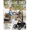 Коляска 3 в 1 Sweet Baby Verde, Beige (Black Glossy)