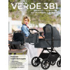 Коляска 3 в 1 Sweet Baby Verde, Dark Grey (Black Glossy)