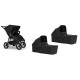 Коляска 2 в 1 для двойни Bumbleride Indie Twin, Black