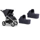 Коляска 2 в 1 для двойни Bumbleride Indie Twin, Dusk Premium