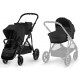 Коляска для двойни 2 в 1 Cybex Gazelle S, BLK Moon Black
