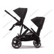 Коляска для двойни 2 в 1 Cybex Gazelle S, BLK Moon Black