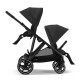 Коляска для двойни 2 в 1 Cybex Gazelle S, BLK Moon Black
