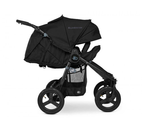 Коляска 2 в 1 для двойни Bumbleride Indie Twin, Black