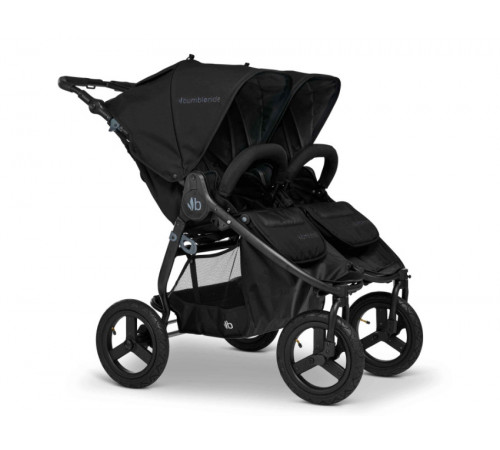 Коляска 2 в 1 для двойни Bumbleride Indie Twin, Black