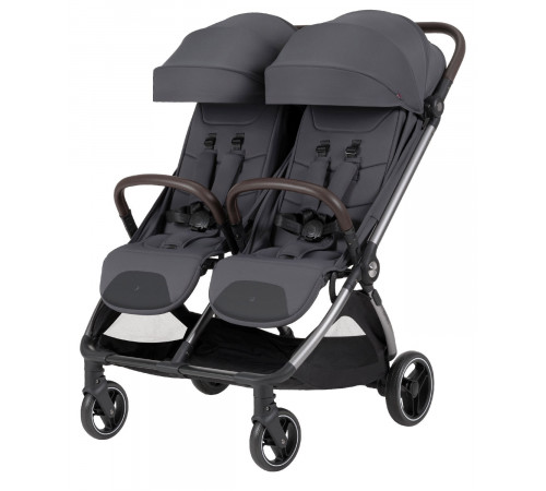 Прогулочная коляска для двойни Carrello Link, Cliff Grey