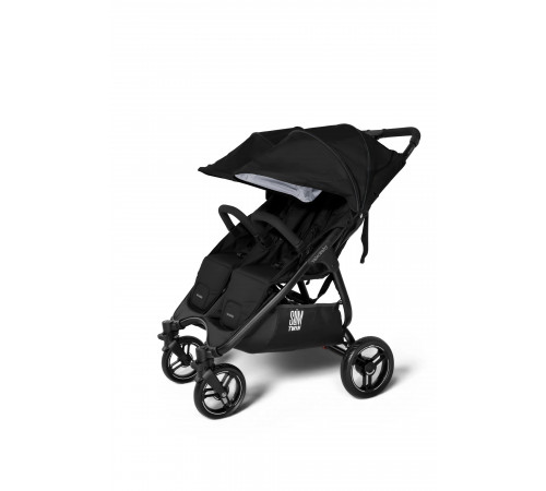 Прогулочная коляска для двойни Valco Baby Slim Twin Series 2, Pitch (Черный)