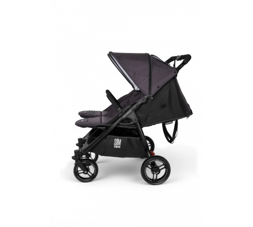 Прогулочная коляска для двойни Valco Baby Slim Twin Series 2, Signature grey (Серый)