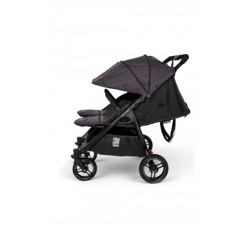 Прогулочная коляска для двойни Valco Baby Slim Twin Series 2, Signature grey (Серый)